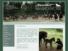 Tablet Screenshot of haselhof.com
